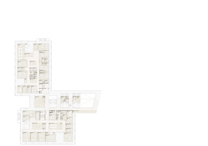 Foto Grundriss EG Bildungscampus Seestadt TREUSCH architecture