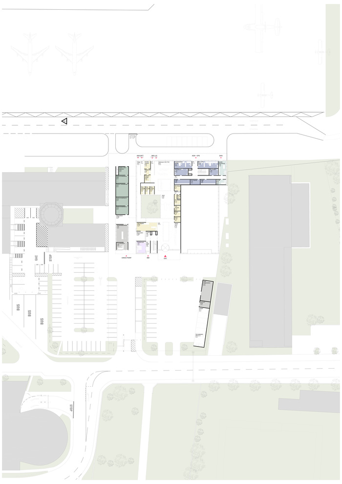 Grundriss EG Sicherheitszentrum Flughafen Innsbruck Foto Grundriss EG Sicherheitszentrum Flughafen Innsbruck