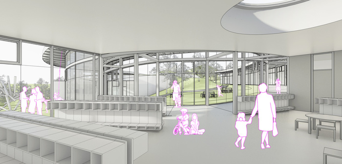 Ansicht 3 Kindergarten Weiz TREUSCH architecture Foto Ansicht 3 Kindergarten Weiz TREUSCH architecture