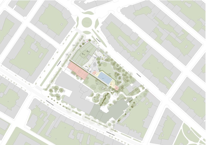 Lageplan PAGA - Volksschule mit Tagesbetreuung TREUSCH architecture Foto Lageplan PAGA - Volksschule mit Tagesbetreuung TREUSCH architecture