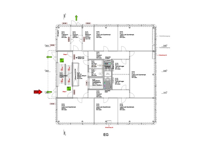 Foto Grundriss EG Quantum Cube TREUSCH architecture