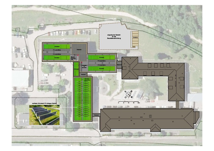 Foto Lageplan HTL Waidhofen Gebäudehüllensanierung TREUSCH architecture